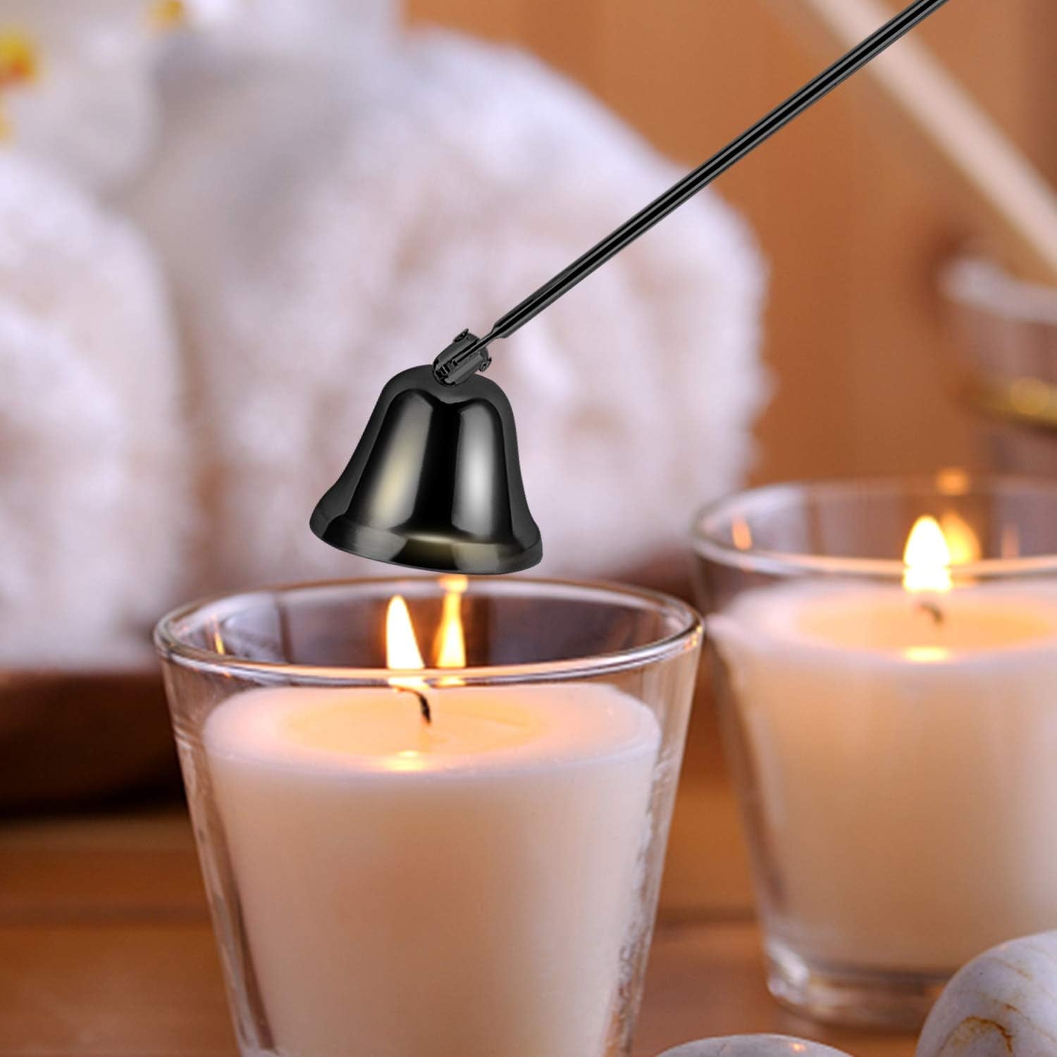 3 in 1 Candle Accessory Set - Wick Trimmer, Snuffer, Dipper with Gift Package for Candle Lovers 