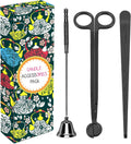 3 in 1 Candle Accessory Set - Wick Trimmer, Snuffer, Dipper with Gift Package for Candle Lovers 