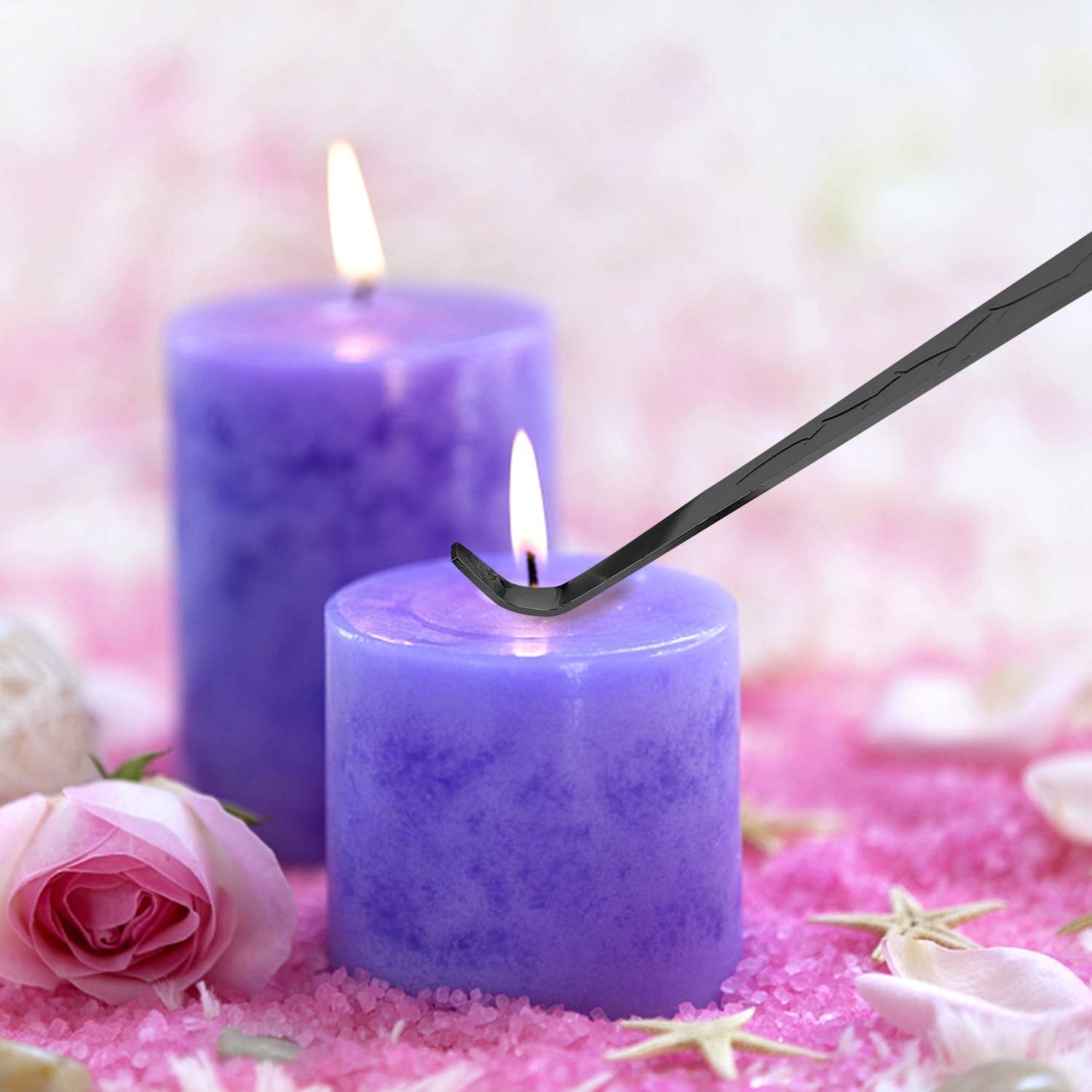 3 in 1 Candle Accessory Set - Wick Trimmer, Snuffer, Dipper with Gift Package for Candle Lovers 