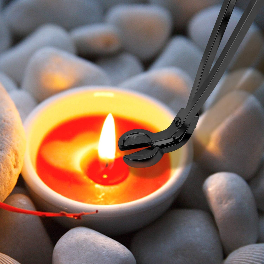 3 in 1 Candle Accessory Set - Wick Trimmer, Snuffer, Dipper with Gift Package for Candle Lovers 