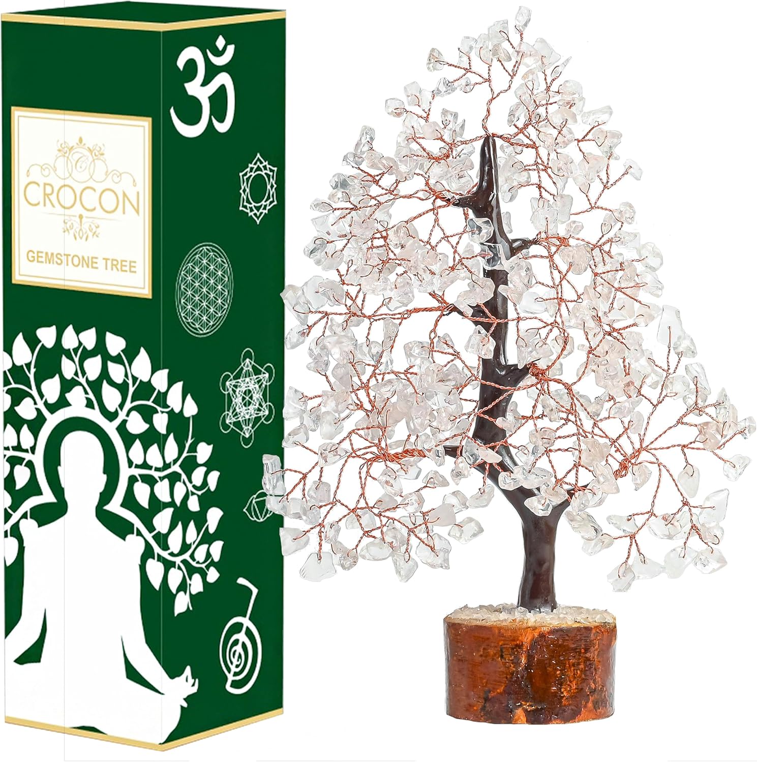 Rose Quartz Crystal Tree Room Decor and Pink Home Decor Healing Crystals Chakra Tree of Life Birthday Gifts for Women Mom Her Sister House Warming Gifts New Home Spiritual Presents Womens Gift