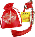 Feng Shui Coins for Wealth and Success with Chinese Knot Lucky Coins Five Emperor Money(5Coins)
